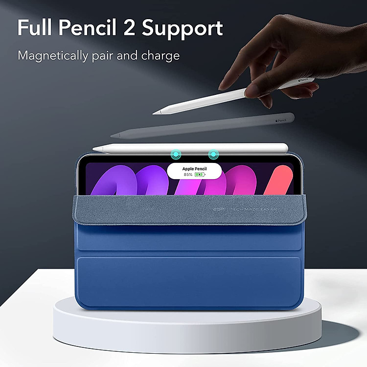 Bao Da Dành Cho iPad Mini 6 / iPad Mini 7 ESR Rebound Magnetic Slim Case - Hàng Nhập Khẩu