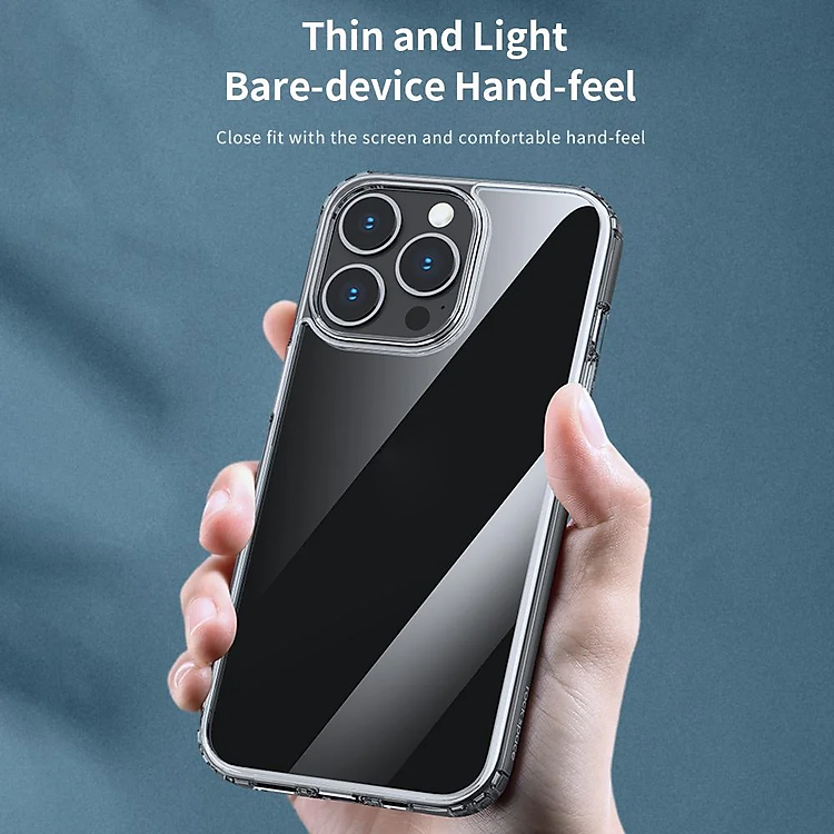 Ốp lưng chống sốc trong suốt cho iPhone 13 / 13 Mini / 13 Pro / 13 Pro Max hiệu Rock Protective Case