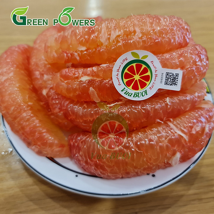 Combo 2 Trái Bưởi Da Xanh Bến Tre Ruột Đỏ 1-1.5kg (Giao TPHCM) - Bao Ăn Ngon Ngọt (Đạt chuẩn VietGAP, ATVSTP) 3