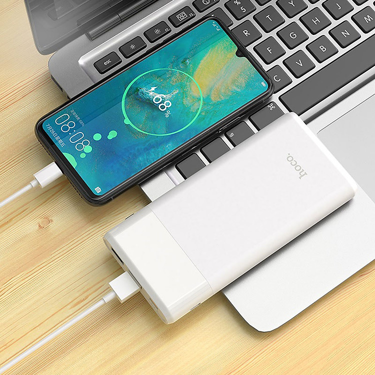 hoco j58 cosmo pd qc30 ngân hàng điện thoại di động 10000mah sạc trắng