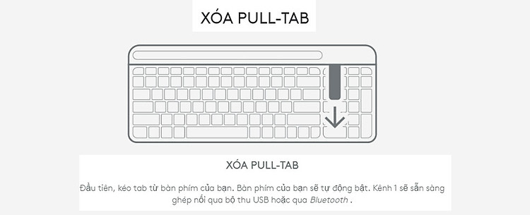 Bàn phím Logitech K580 Slim Multi device - Bluetooth, USB Unifying, Kết nối đa thiết bị - Hàng Chính Hãng - Bảo Hành 12 Tháng [Lỗi 1 đổi 1]