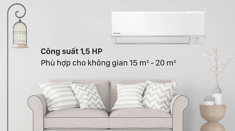 Máy lạnh Panasonic Inverter 1.5 HP CU/CS-WPU12XKH-8M - Thiết kế đơn giản, tinh tế