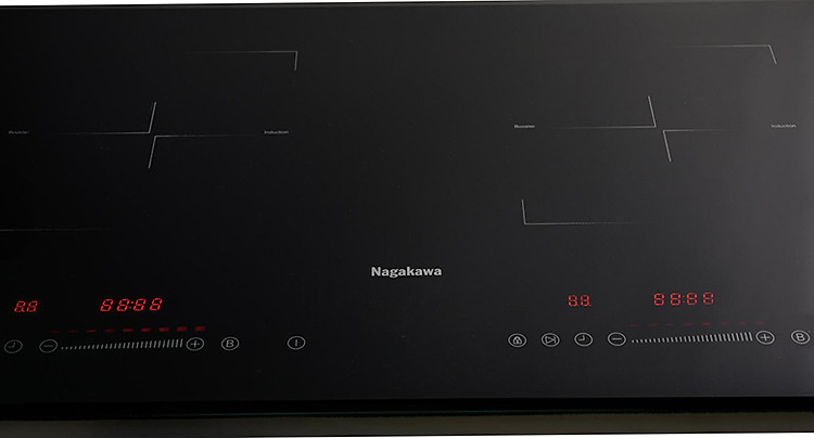 bảng ddiefu khiển slide độc lập trên Bếp từ đôi Nagakawa NAG1202M