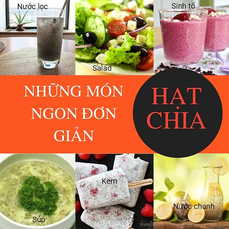 những món ăn đơn giản làm từ hạt chia của úc