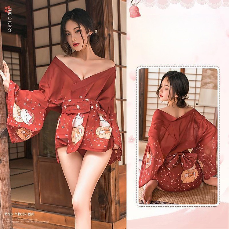Bộ Cosplay Kimono Gợi Cảm