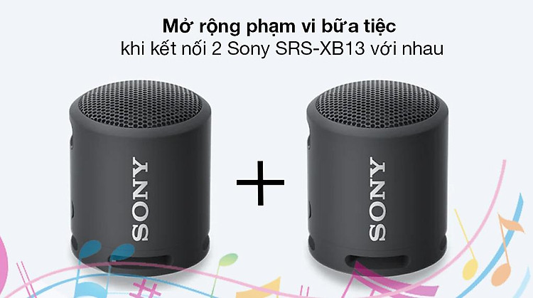 Loa Bluetooth Sony SRS-XB13 - Tạo âm thanh lớn hơn khi kết nối 2 loa Sony SRS-XB13 cùng 1 lúc