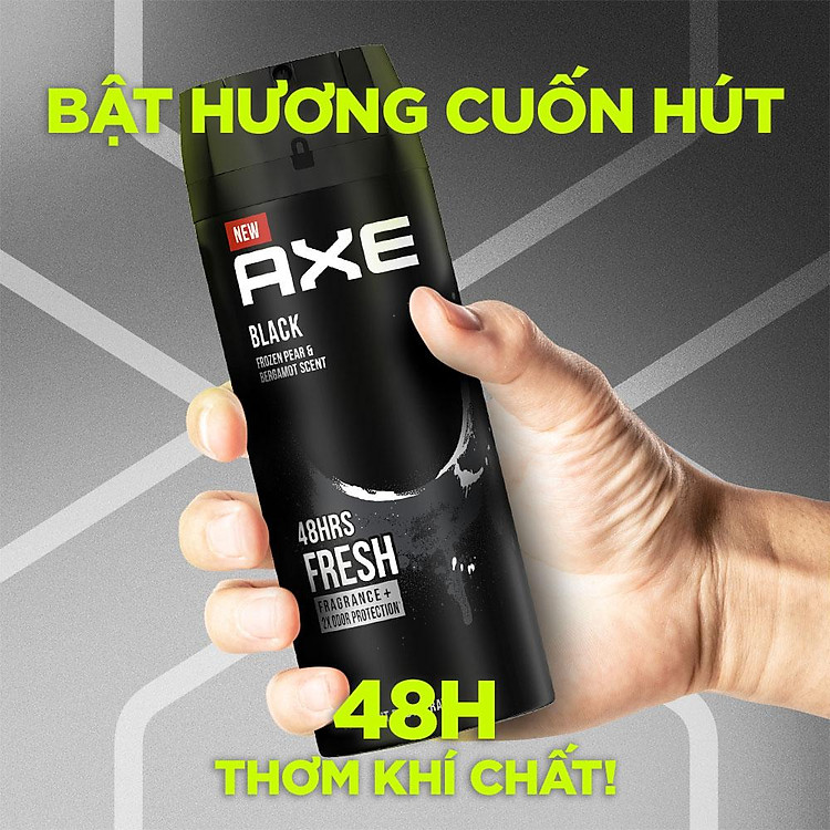 Axe Black Frozen Pear and Bergamot Scent Deodorant Bodyspray 135ml