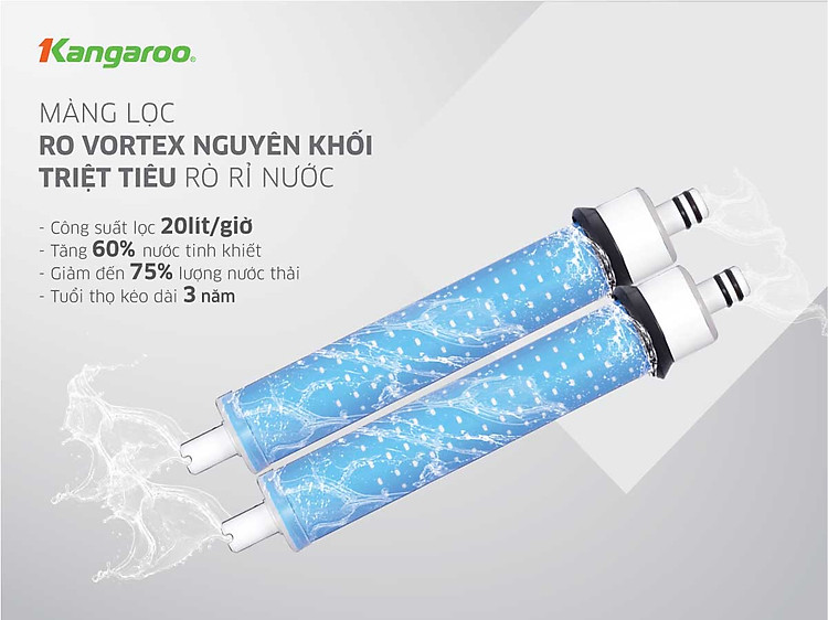 Máy lọc nước Kangaroo Hydrogen Slim nóng lạnh KG10A7S