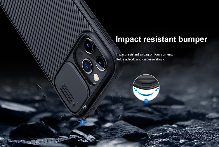 Ốp Nillkin bảo vệ Camera cho iPhone 12 Mini / 12 / 12 Pro / 12 Pro Max Nillkin Camshield nắp đậy bảo vệ Camera - Hàng nhập khẩu