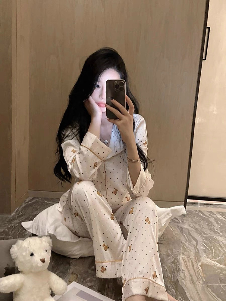 Bộ Đồ Ngủ Pyjama Gấu Đáng Yêu