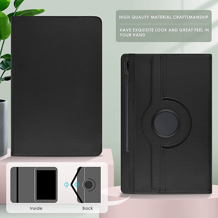 Case bao da chống sốc xoay 360 độ cho Samsung Galaxy Tab S8 Plus /  Tab S7 Plus / Tab S7 FE 12.4 inch có khe S-Pen hiệu HOTCASE