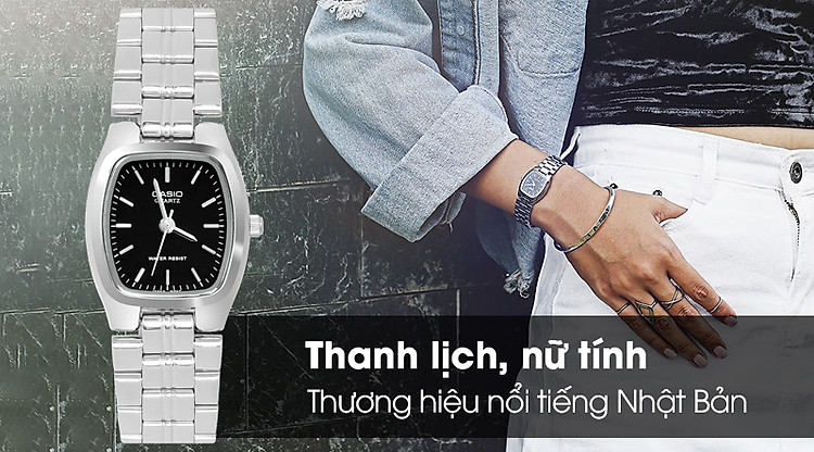 Đồng hồ nữ Casio LTP-1169D-1ARDF mang thiết kế thanh lịch, nữ tính