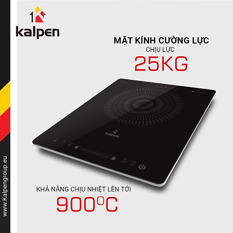 Bếp điện từ đơn Kalpen ICK-1613 công suất 2200W tặng Nồi Inox 28cm