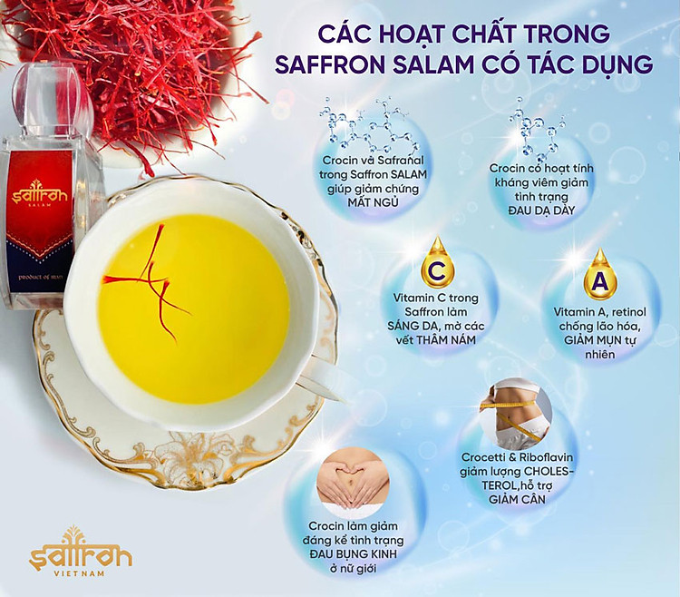 CÔNG DỤNG SAFFRON SALAM