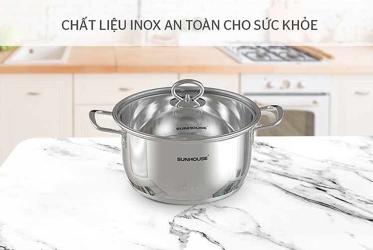 NỒI INOX 5 ĐÁY SUNHOUSE SHG788-20 2