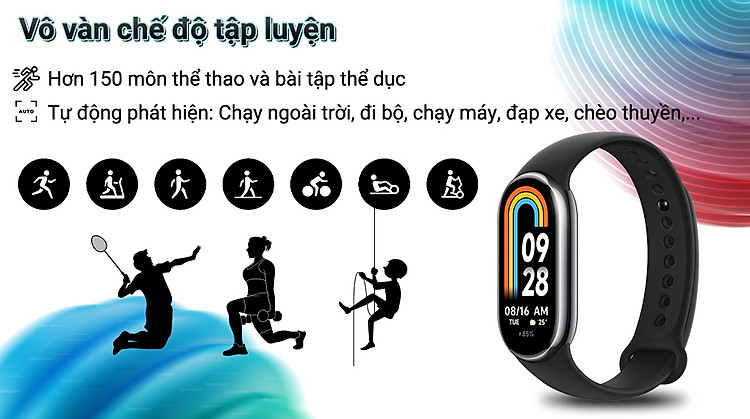 Vòng đeo tay thông minh Mi Band 8 - Luyện tập