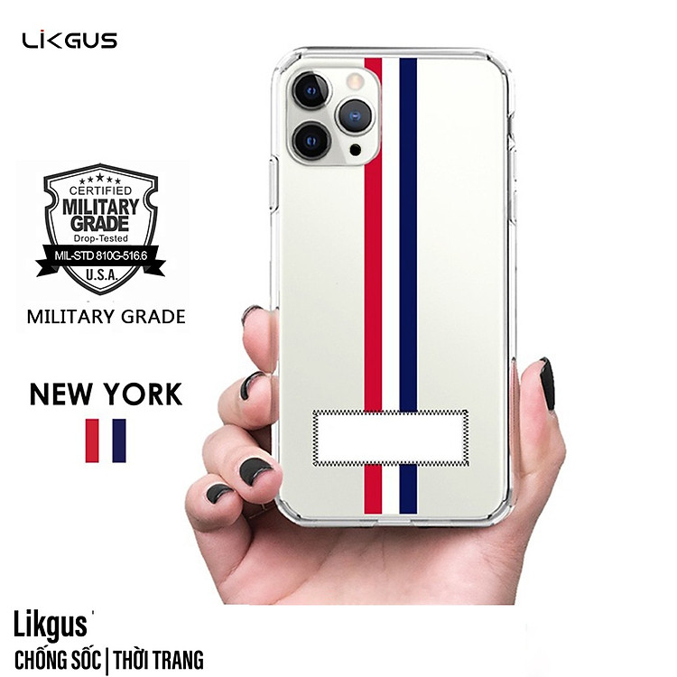 Ốp lưng chống sốc trong suốt cho iPhone 14 (6.1 inch) hiệu Likgus Thom Browne