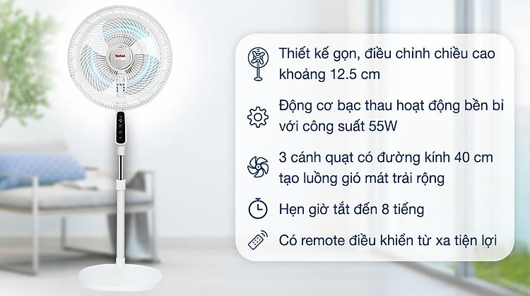 Quạt đứng Tefal Turbo Life VH659690 - Thiết kế