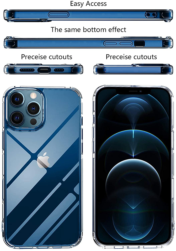 Ốp lưng dẻo silicon trong suốt cho iPhone 12 Pro Max hiệu Ultra Thin (siêu mỏng 0.6mm, chống trầy, chống bụi) - Hàng nhập khẩu