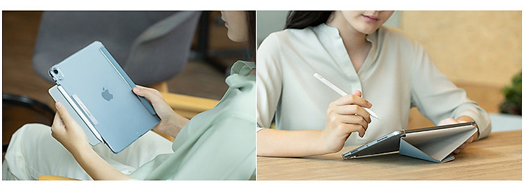 Bao Da UNIQ Camden-Antimicrobial dành cho Ipad Mini 6 Kháng Khuẩn Có Khe Cắm Bút_ Hàng Chính Hãng