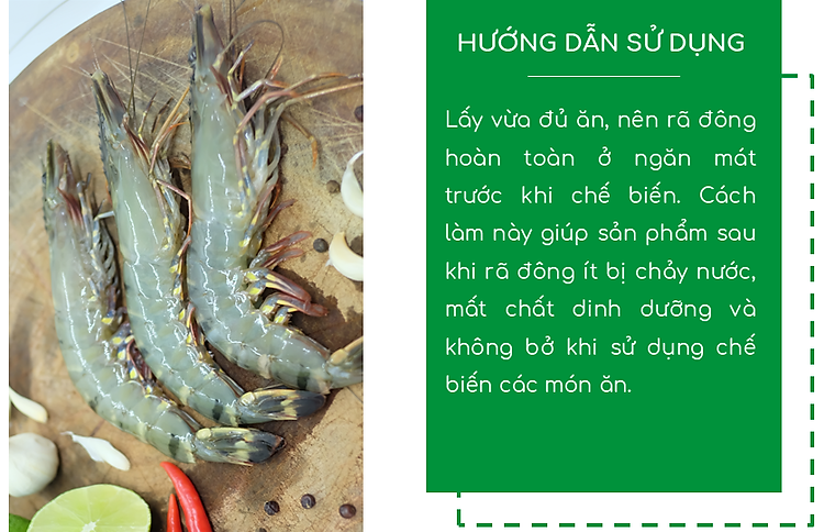 Tôm Sú Ngủ Đôngin Rừng Ngập Mặn Cà Mau Con Tôm Rừng Loại II - Hộp 175gr - Foodmap