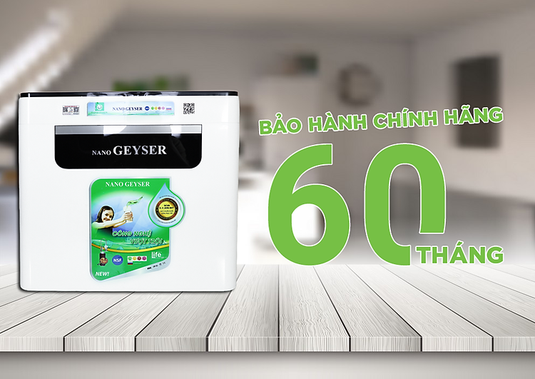 Máy lọc nước Nano Geyser ECO H8 công nghệ Nano - Hàng Chính Hãng