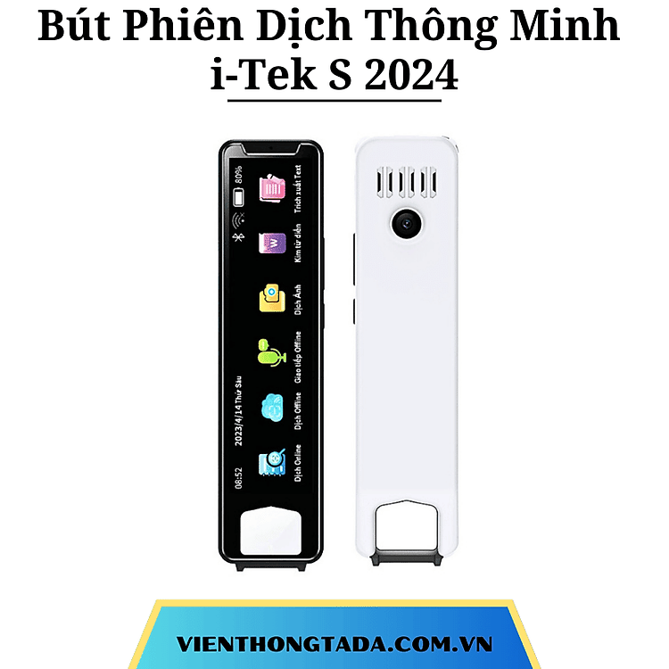 Bút Phiên Dịch Thông Minh i-Tek S 2024- Máy Phiên Dịch Nhiều Ngôn Ngữ- Hàng chính hãng - Bảo hành 12 tháng (TADA VIỆT NAM)