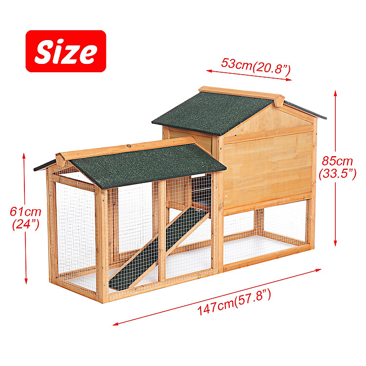 rabbit cage with run