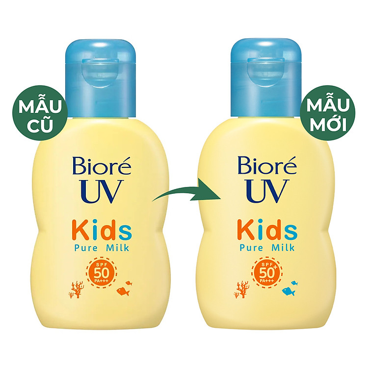 sữa chống nắng bioré an toàn và dịu nhẹ cho trẻ em 70ml uv kids pure milk spf50+ pa+++ 1