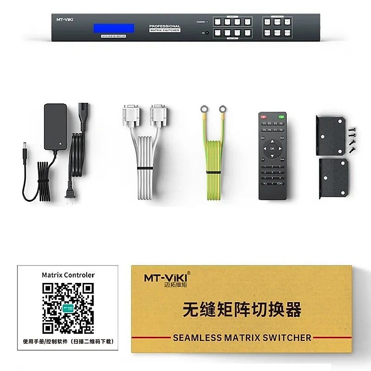 Bộ chuyển mạch HDMI Ma trận 4×4 Multi Viewer MT-ViKi MT-HD44L – Hỗ trợ 4K30Hz