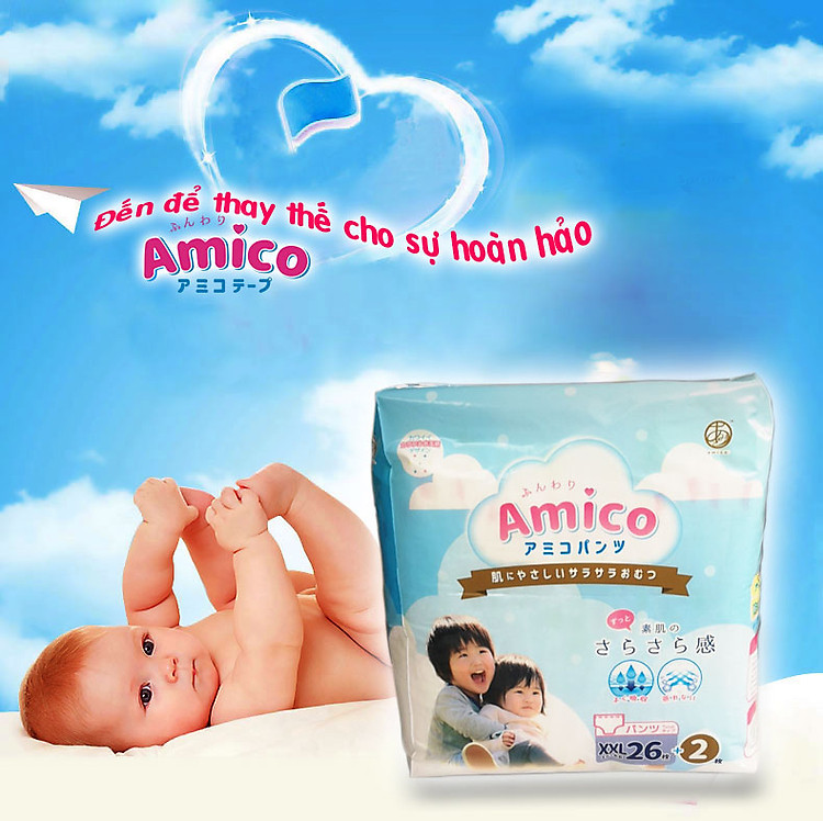 Tã dán Amico nội địa Nhật size S82+6