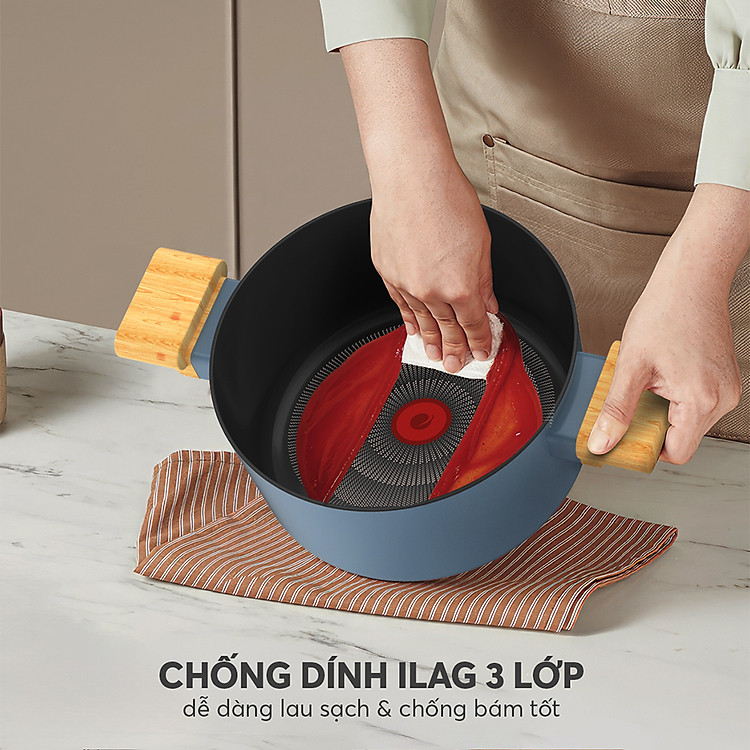 Nồi chống dính vân gỗ Elmich Nature EL-5206MG 5 El 5206mg Profile 05