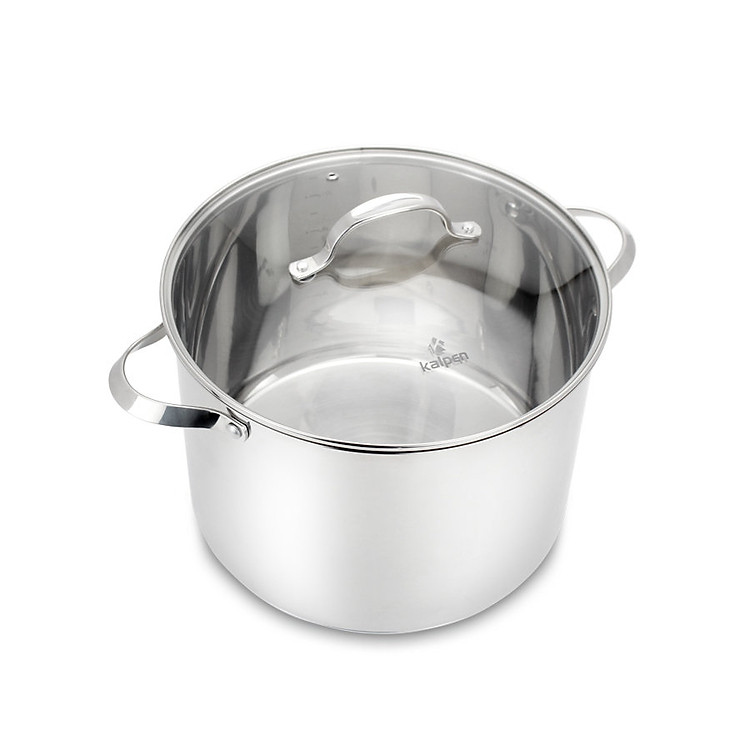 Nồi luộc gà inox 304 cao cấp 5 đáy Kalpen Lermat 28cm