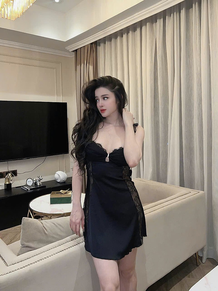 Váy Ngủ Lụa Satin Quyến Rũ