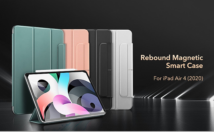 Bao da dành cho iPad Air 4 10.9inch 2020 ESR Rebound Magnetic Slim Case - Hàng Nhập Khẩu