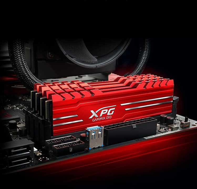 RAM PC ADATA DDR4 XPG GAMMIX D10 8GB 3000 RED