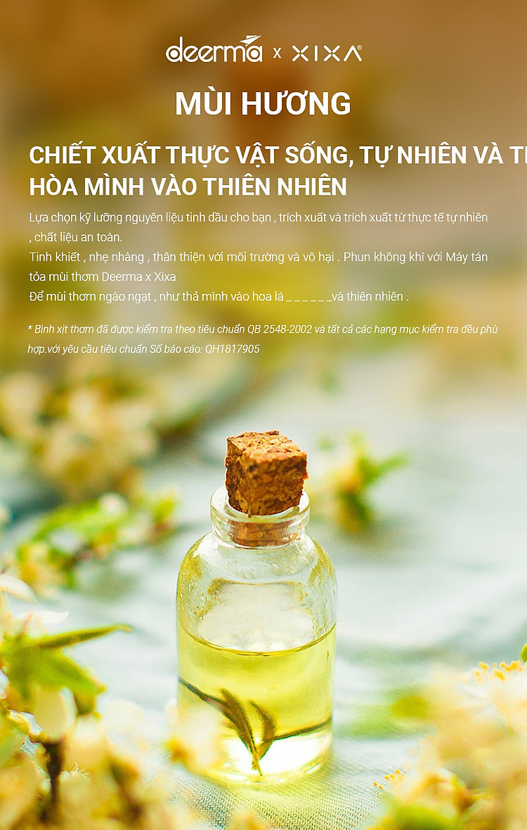 Bình xịt thơm đạt tiêu chuẩn