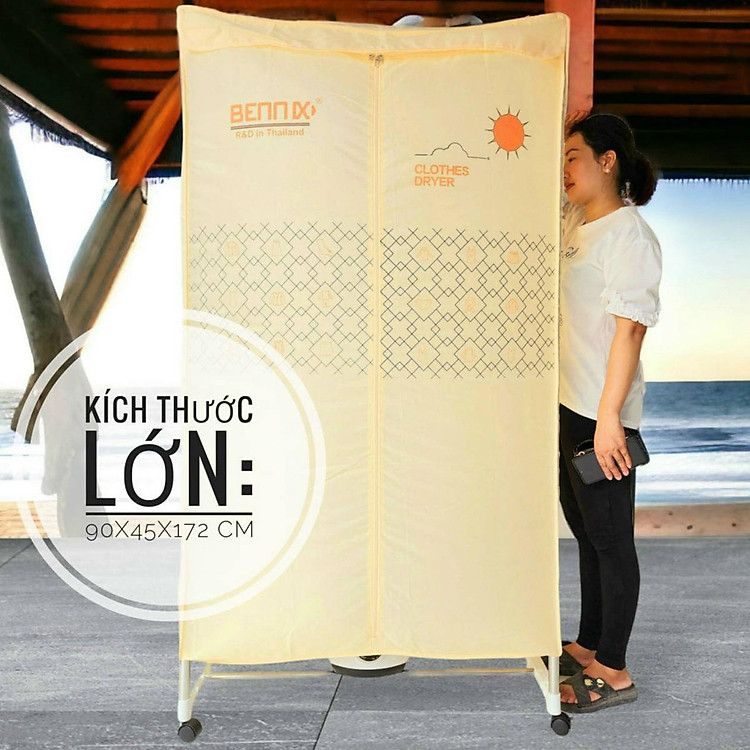 Tủ sấy quần áo Bennix Thái Lan BN-115BIG công suất 1800W