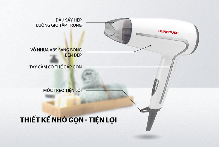 MÁY SẤY TÓC SUNHOUSE SHD2308W 2