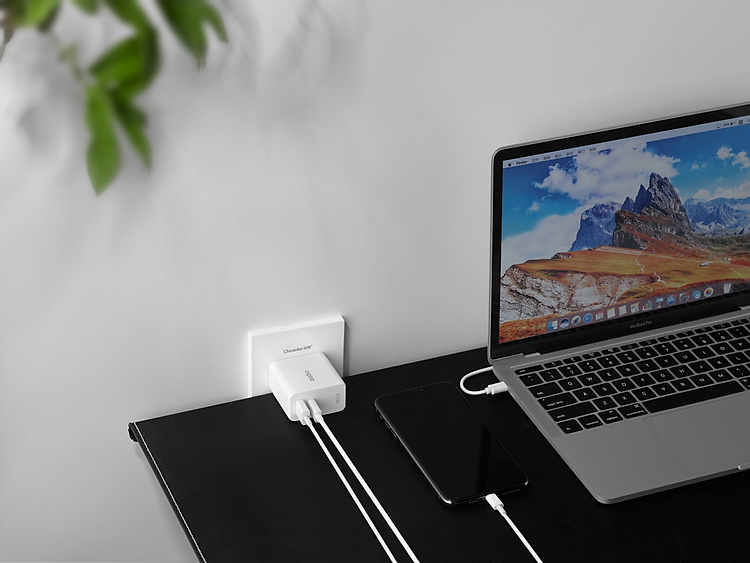 Adapter Củ Sạc 65W RAPOO PA65 1 Cổng Type C PD 3.0, 1 Cổng USB QC 3.0 Công Nghệ GaN Nhỏ Gọn - Hàng Chính Hãng 2