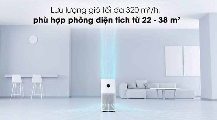 Máy lọc không khí Xiaomi Mi Purifier 3C - Lưu lượng gió tối đa 320 m3/h