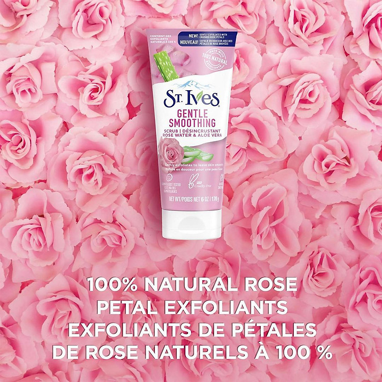 St.Ives Gentle Smoothing Scrub Rose Water And Aloe Vera 170g