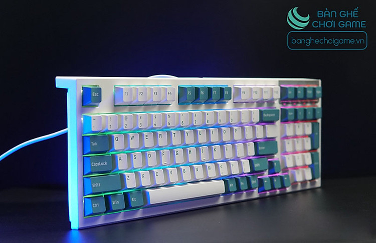 Bàn phím cơ FL-eSports FL980CPS Aqua Green Kailh Box Switch