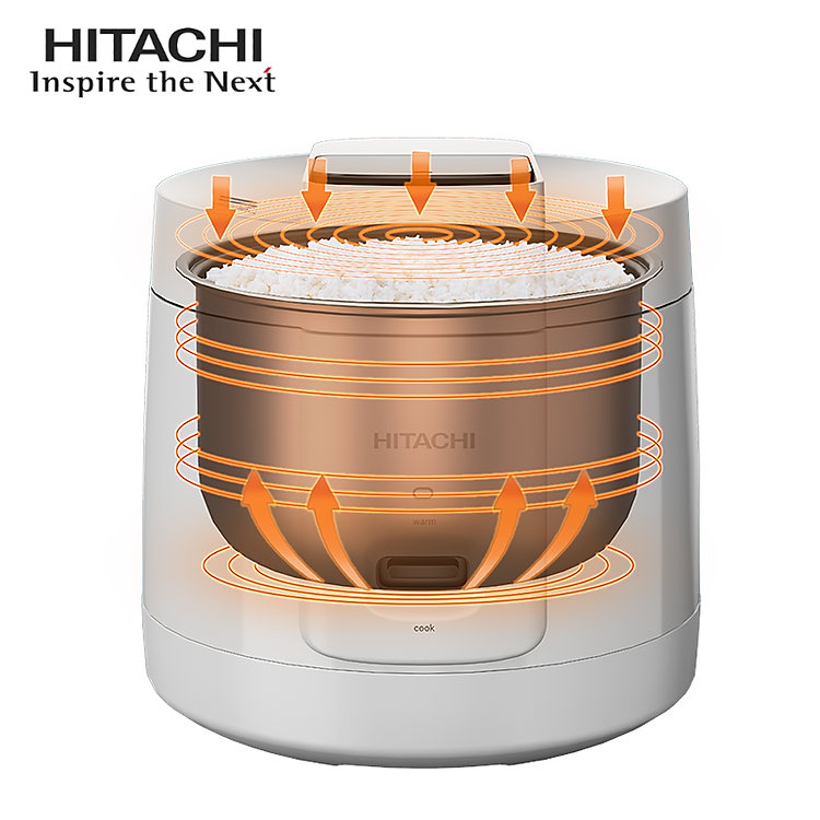 Nồi cơm điện Hitachi Nhật Bản RZ-S18MM dung tích 1.8L, bảo hành 24 tháng