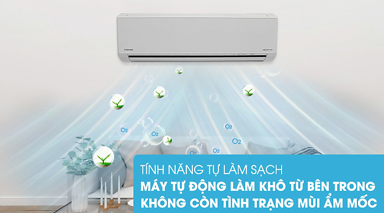 Loại bỏ mùi ẩm mốc với chức năng tự làm sạch