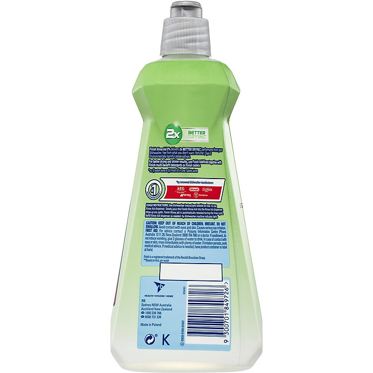 [HCM] Nước làm bóng chén bát Finish Eco 0% - 400ml/ chai