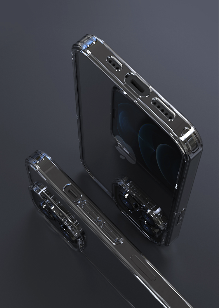 Ốp Lưng Trong Suốt MIPOW TEMPERED GLASS dành cho iPhone 13 / 13 Pro / 13 Pro Max - Hàng Chính Hãng