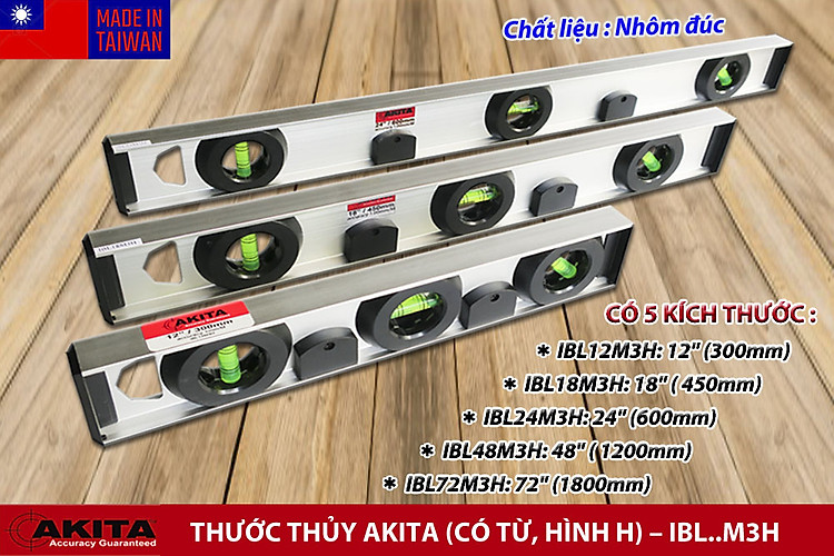 THƯỚC THỦY AKITA (CÓ TỪ, HÌNH H) – IBL