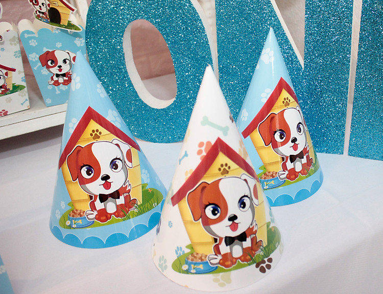 6 Nón sinh nhật chủ đề con chó bé trai