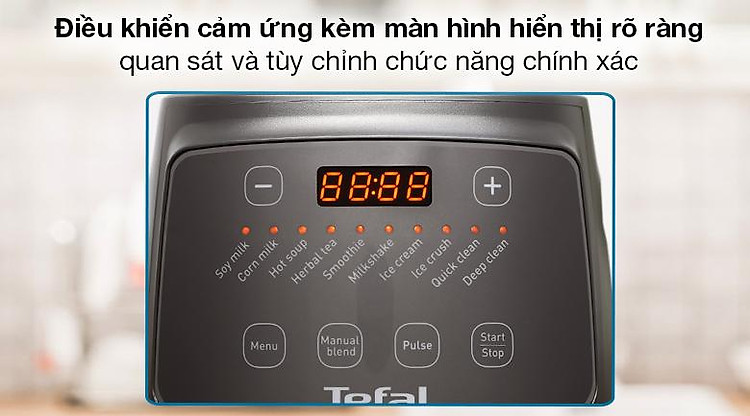 Máy làm sữa hạt đa năng Tefal BL967B66 - Bảng điều khiển